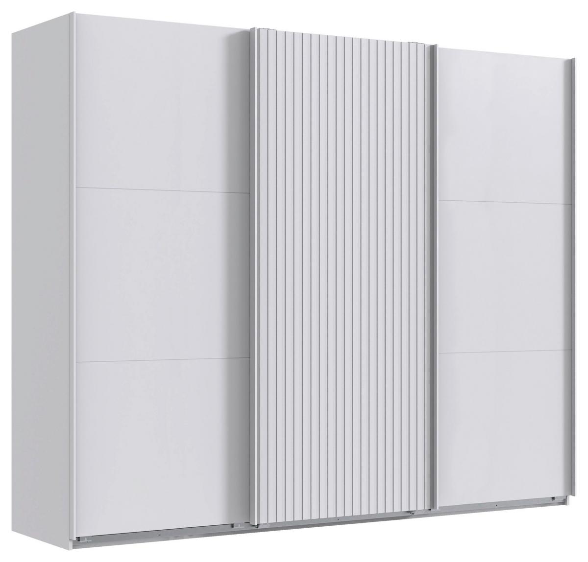 Ormar S Kliznim Vratima Andorra - bijela, Moderno, drvni materijal/metal (250/216/65cm) - Modern Living