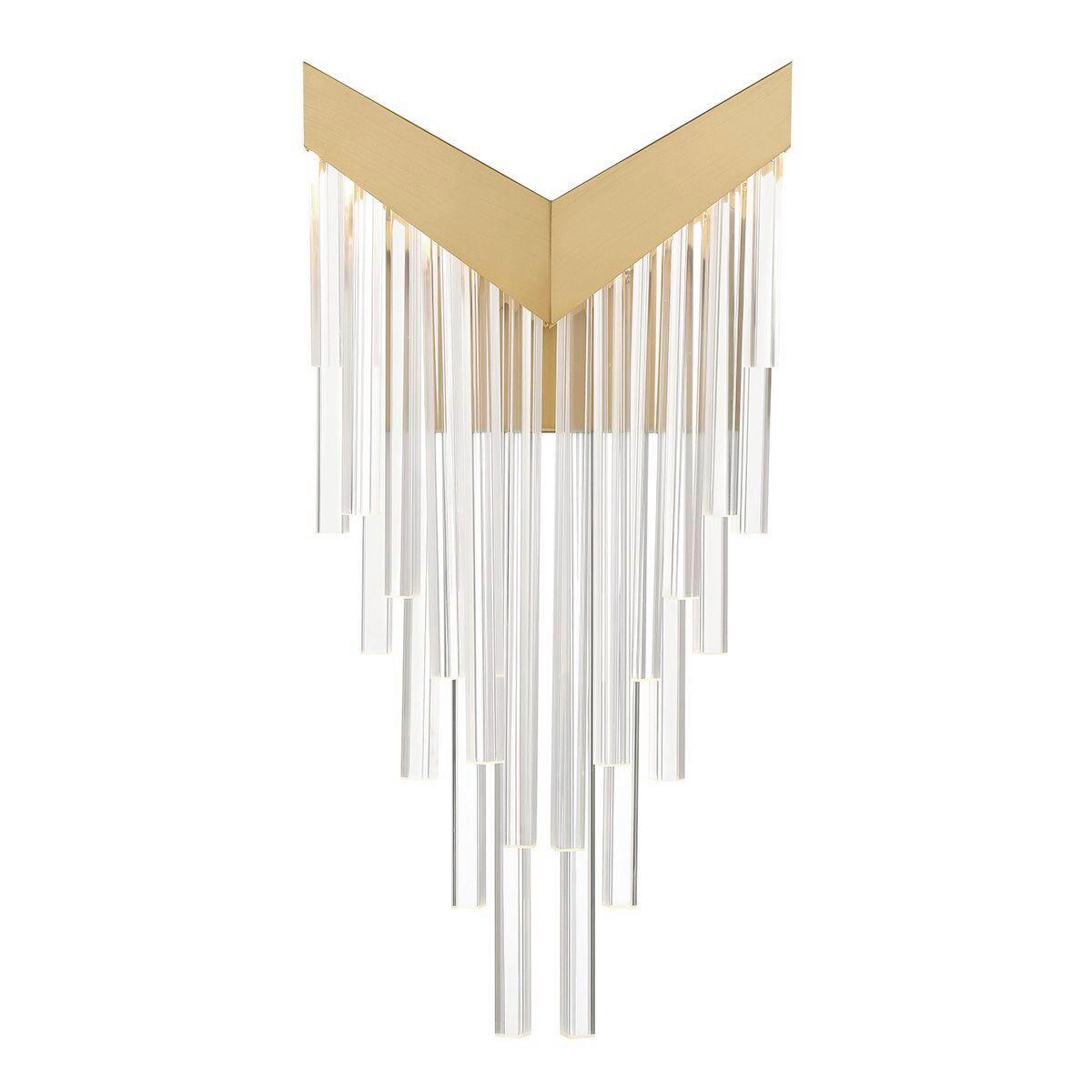 LED Falilámpa Qn-Vivien-1w-Bg - aranyszínű, Konventionell, műanyag/fém (25,7/50,8/12,8cm) - Elstead Lighting