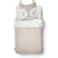 Otroška Posteljnina Fox - bela/bež, tekstil (140/200cm)