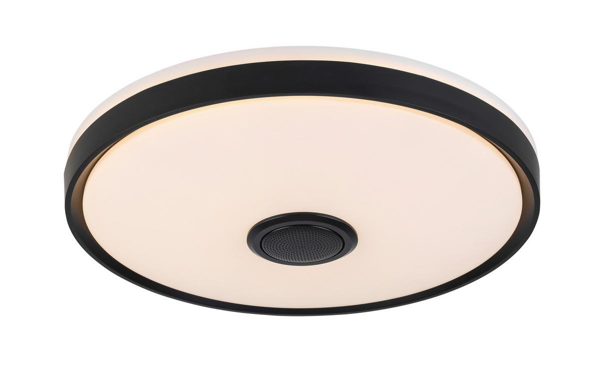 LED Smart Mennyezeti Lámpa Mirsada - fekete/fehér, műanyag/fém (40/9cm) - Premium Living
