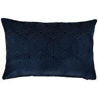 Kissenhülle Rania Dunkelblau ca. 40x60cm - Dunkelblau, Textil (40/60cm)
