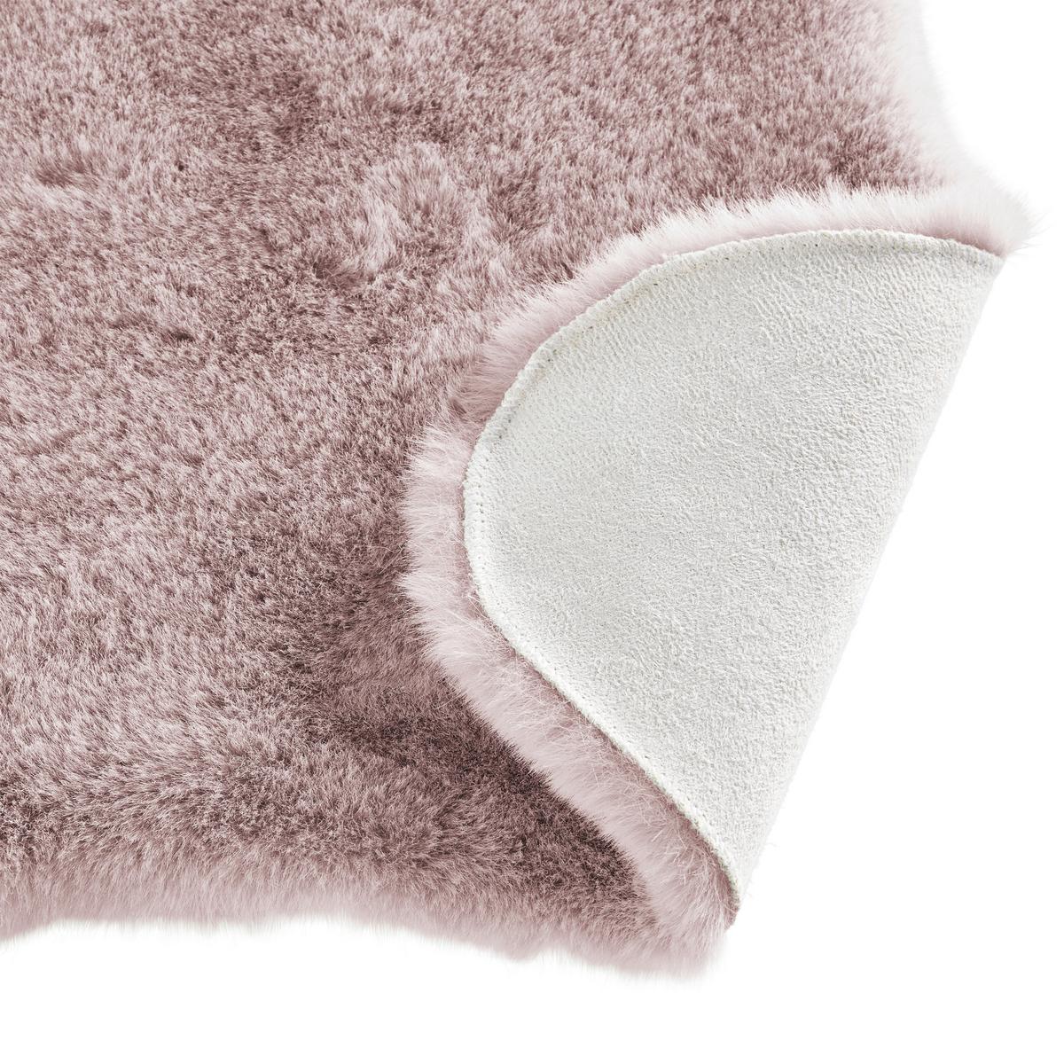 Blană artificială Susi - cafeniu/roz antic, Romantik / Landhaus, textil/blană (90/60cm) - Modern Living