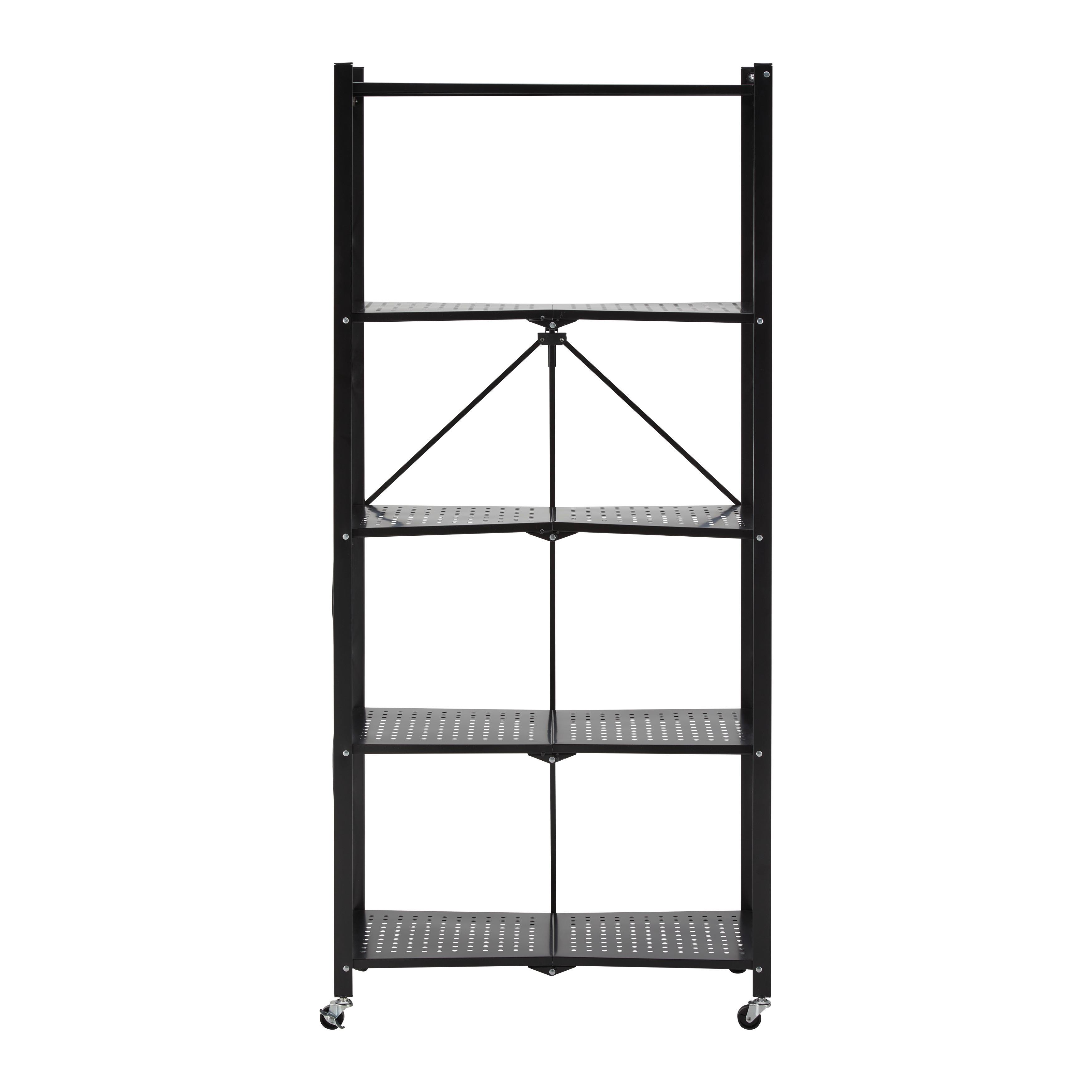 Rollwagen "Sandro", klappbar, schwarz - Schwarz, MODERN, Kunststoff/Metall (72/163/36cm) - Bessagi Home