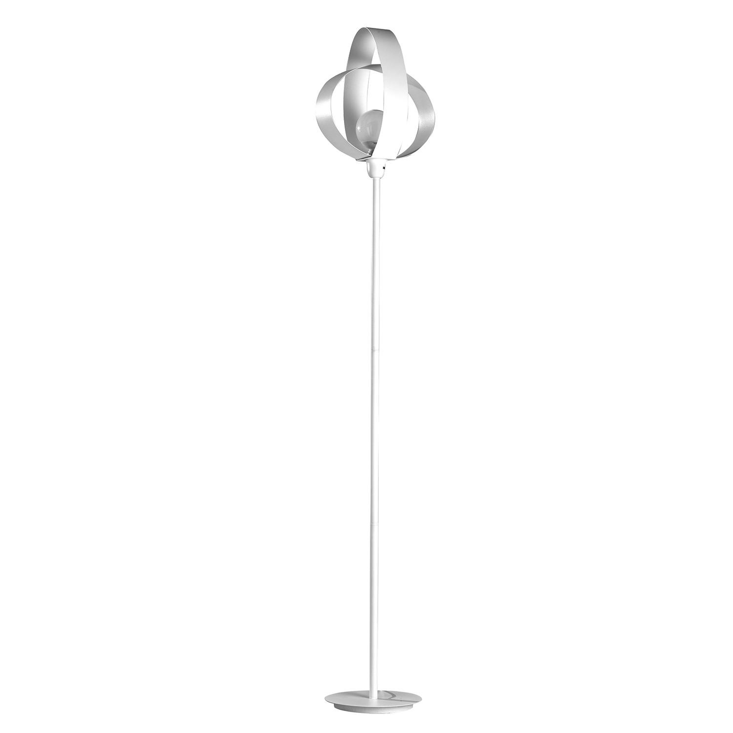 Stehleuchte Serena Weiß max. 22 Watt - Weiß, Design, Metall (30/160cm)