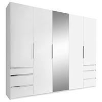 Ormar S Klasičnim Vratima Level 36a - bijela/srebrne boje, Moderno, staklo/drvni materijal (250/216/58cm) - Modern Living