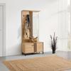 HALLMÖBEL LAVAL - svart/ek Artisan, Modern, trämaterial/glas (87/190/40cm) - Mömax