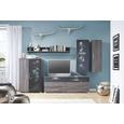 Tv-element Dark - krom/srebrna, Moderno, kovina/umetna masa (160/59/45cm) - Premium Living