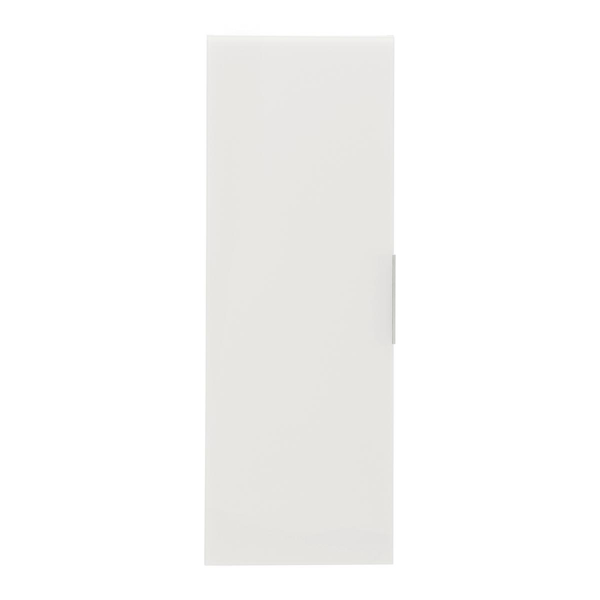 Hängeelement Siena Weiß - Chromfarben/Schwarz, MODERN, Glas/Holzwerkstoff (45/125/32cm) - Premium Living