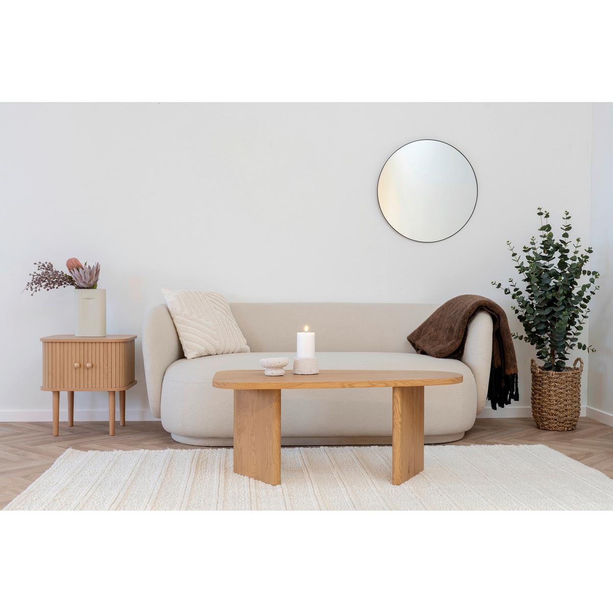 Couchtisch Melo Hellbraun ca. 100x50x41 cm - Naturfarben, Design, Holzwerkstoff (100/50/41cm) - MID.YOU