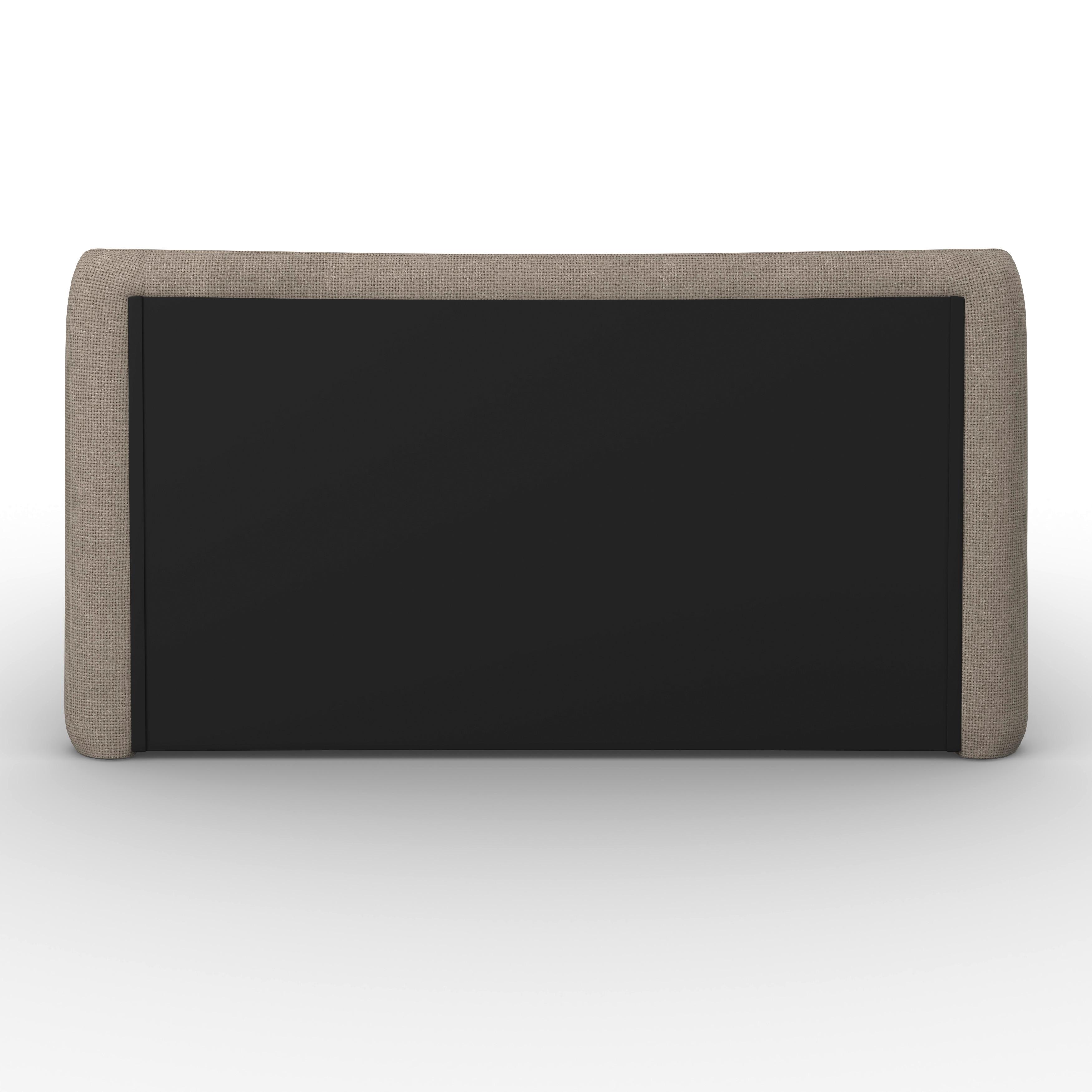 STOPPAD SÄNG VALION - taupe/ekfärgad, Modern, metall/trä (160/200cm) - Bessagi Home