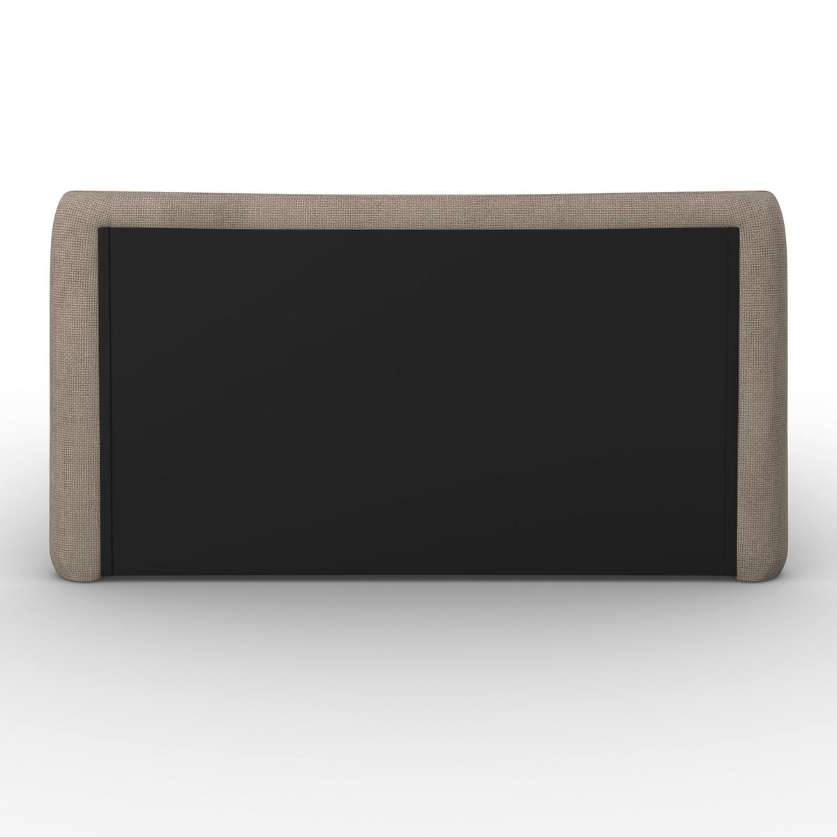 Polsterbett Valion Taupe ca. 160x200 cm - Taupe/Eichefarben, MODERN, Holz/Textil (160/200cm) - Bessagi Home