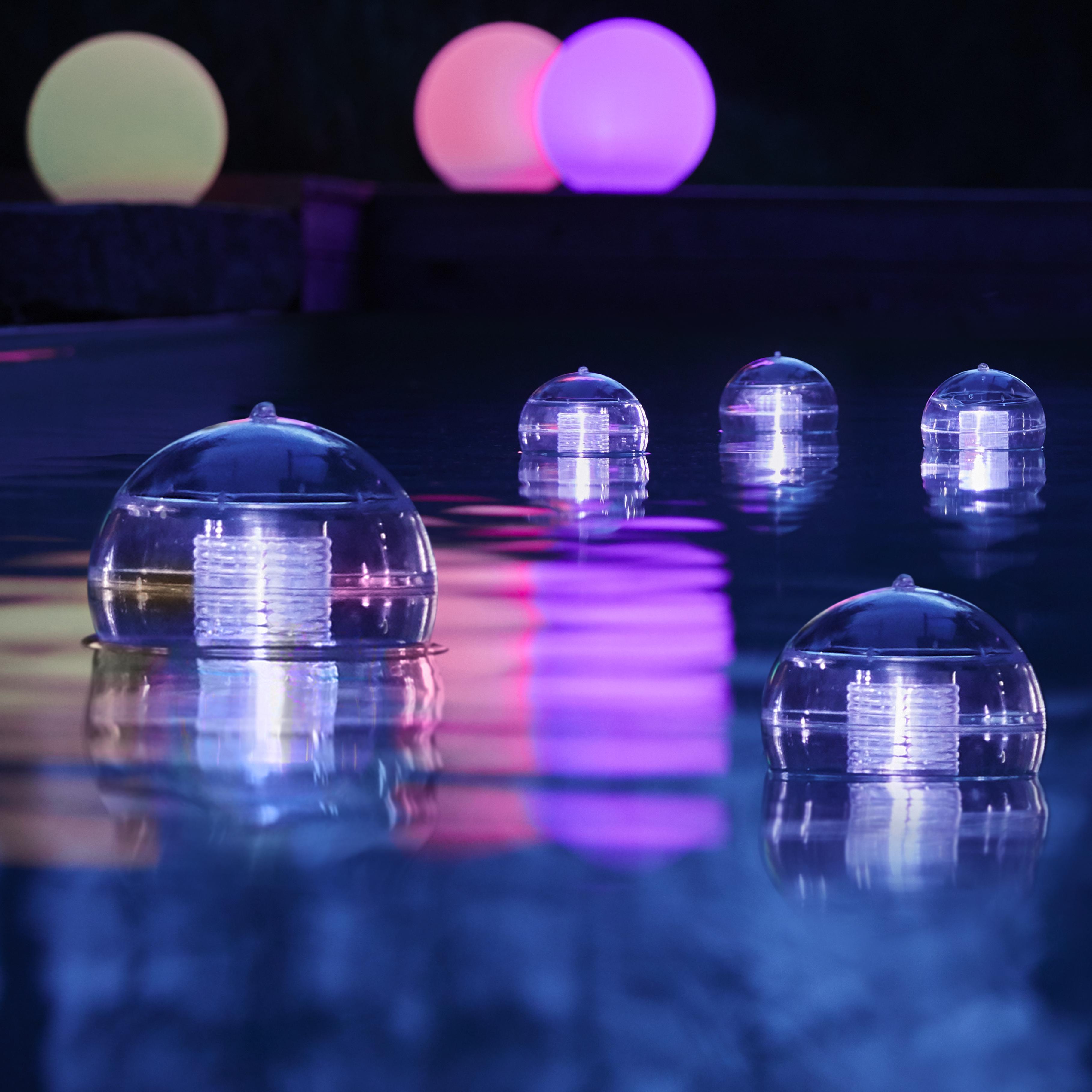 Solarleuchte in Transparent ca. Ø 11 cm 'Alvaro' - Transparent, MODERN, Kunststoff (11/11cm) - Bessagi Garden