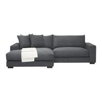 Ecksofa Pedro Grau - Grau, MODERN, Textil (180/83/265cm) - Mömax