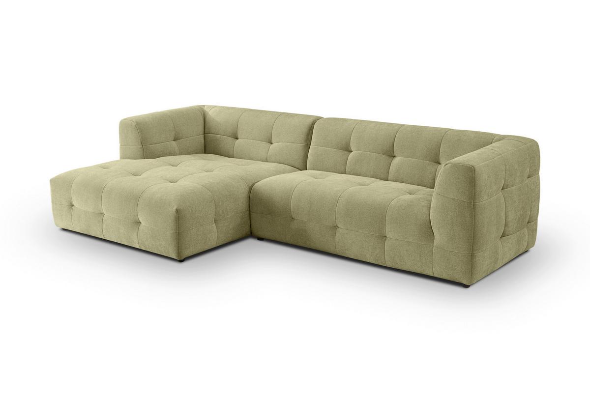 Ecksofa Tenso Grün - Schwarz/Grün, Basics, Holz/Kunststoff (161/292cm) - MID.YOU