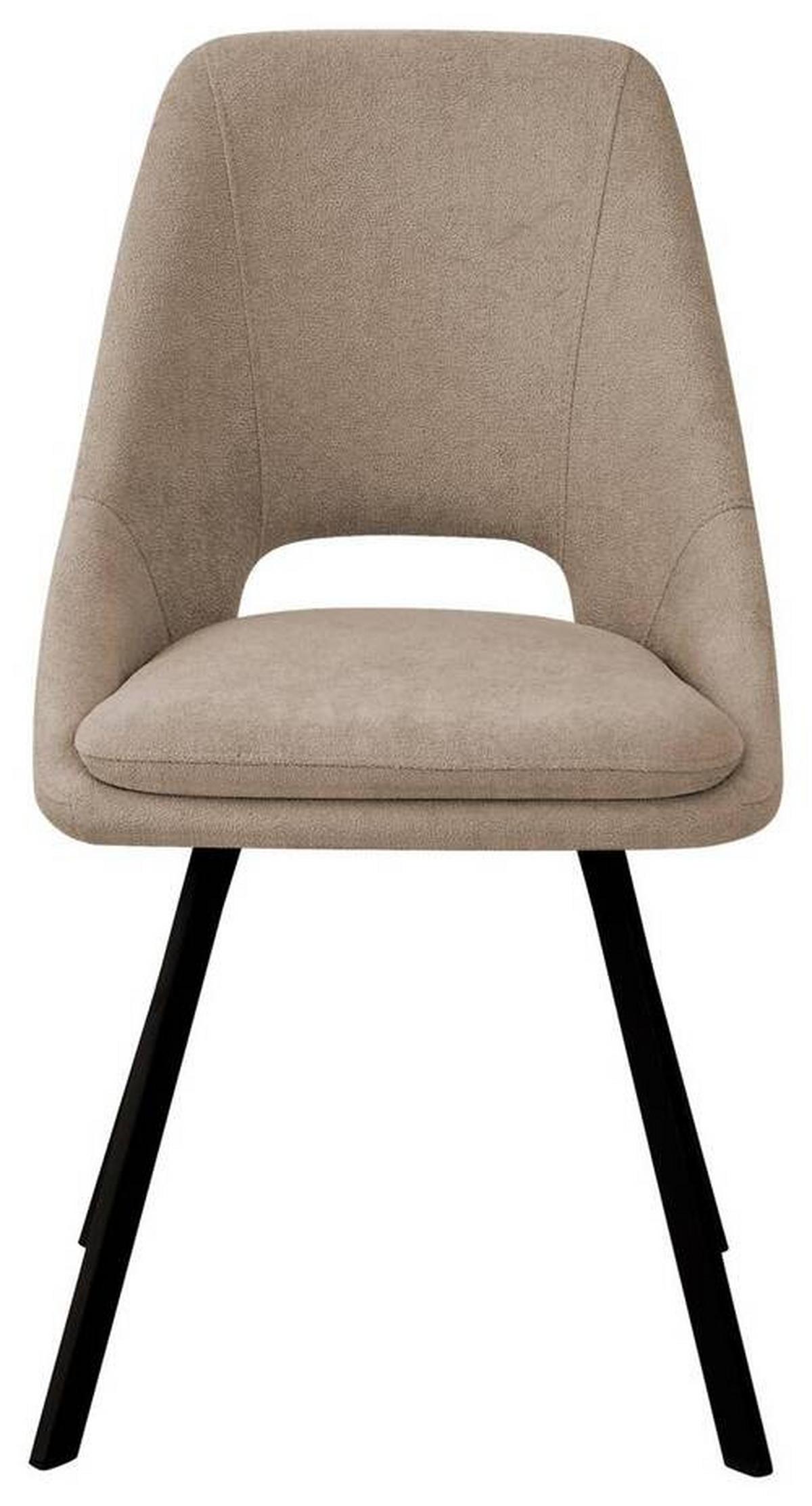 KRZESŁO WALLY - czarny/taupe, Design, metal/tkanina (48/85/56cm) - Boxxx