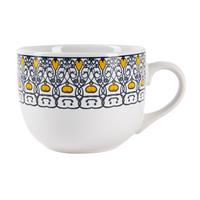 Kaffeebecher Maja Blau/Gelb ca. 500ml - Blau/Gelb, LIFESTYLE, Keramik (11/8,5cm) - Mömax