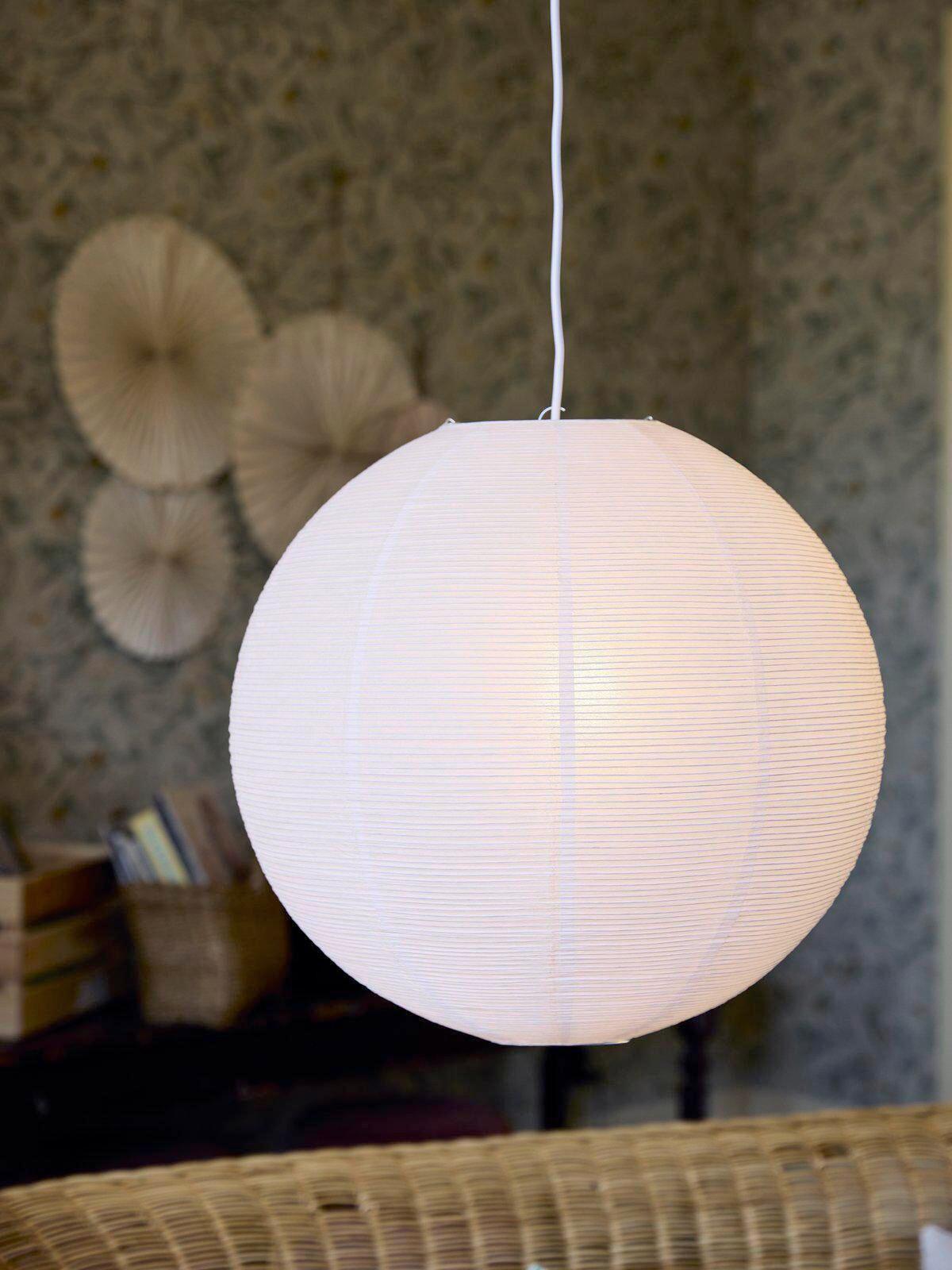 ABAŻUR 5010 HARU - biały, Natur, papier (50/50cm) - PR Home