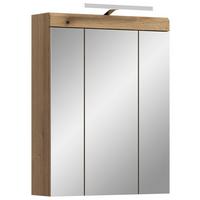 Spiegelschrank Scout mit LED ca. 60x79x18 cm - MODERN, Glas/Holzwerkstoff (60/79/18cm) - MID.YOU