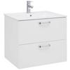 Donji Element Fresh - bijela/bijela visoki sjaj, Konvencionalno, drvni materijal/metal (61/56/47cm) - Modern Living