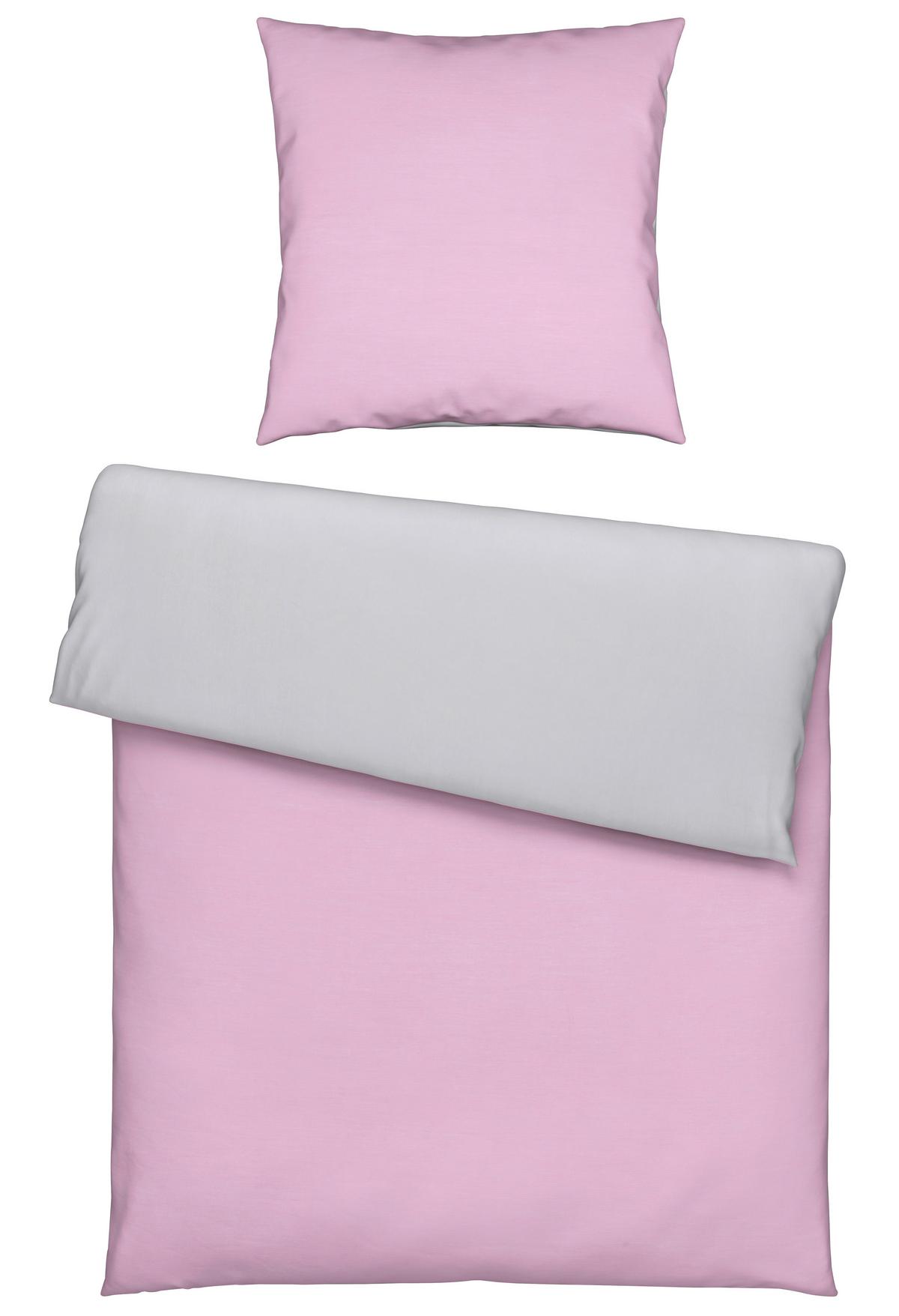 Bettwäsche Annika ca. 135x200cm - Silberfarben/Flieder, Textil (135/200cm) - Modern Living