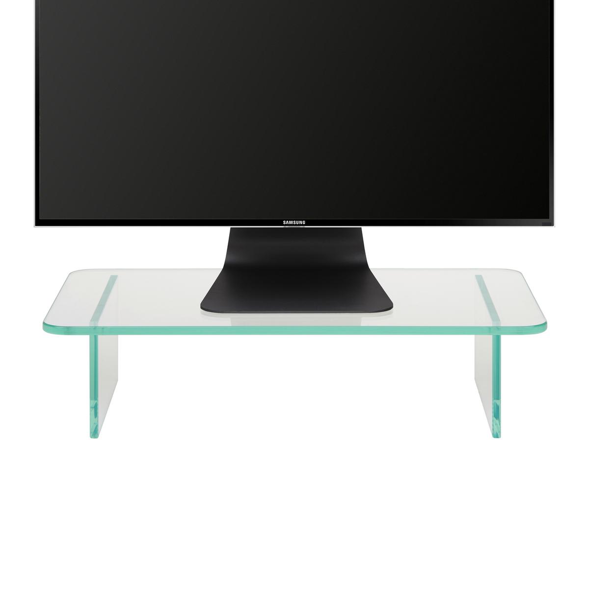 TV-Aufsatz Go aus Glas - Klar, KONVENTIONELL, Glas (45/12/25cm) - Mömax