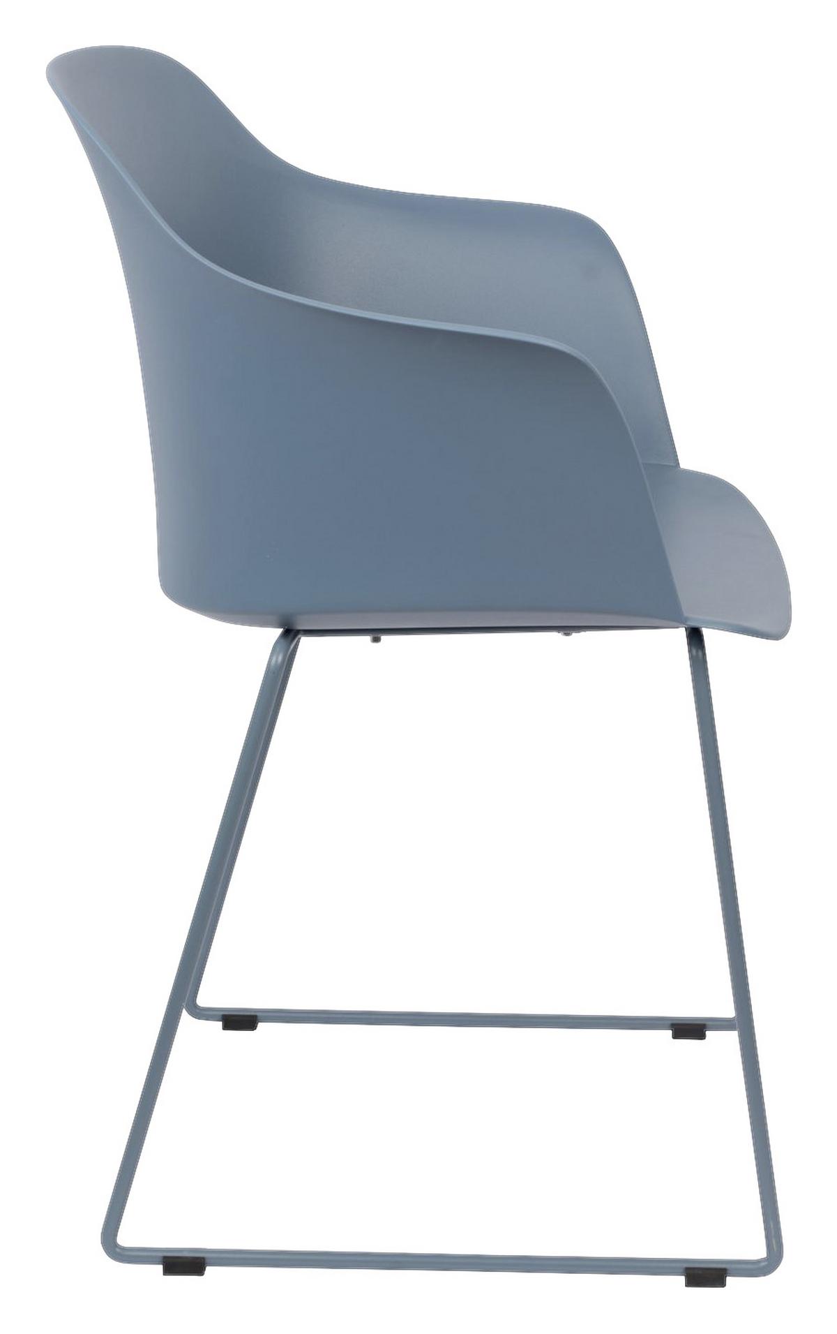 KRZESŁO Z PODŁOKIETNIKAMI TANGO -TREND- - niebieski, Trend, tworzywo sztuczne/metal (58/81,5/54cm) - Livetastic