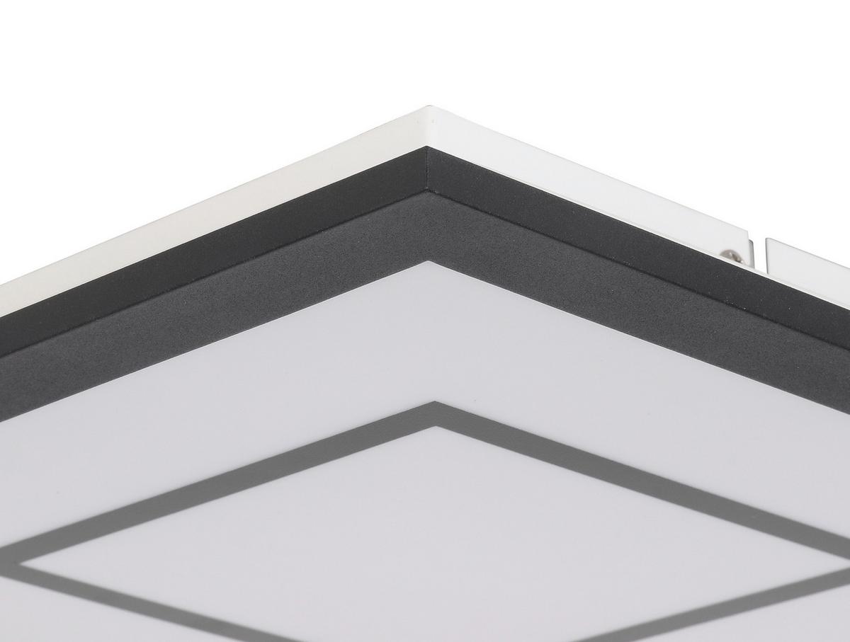 LAMPA SUFITOWA LED PREM - czarny, Modern, tworzywo sztuczne/metal (30/30/5,5cm) - Modern Living