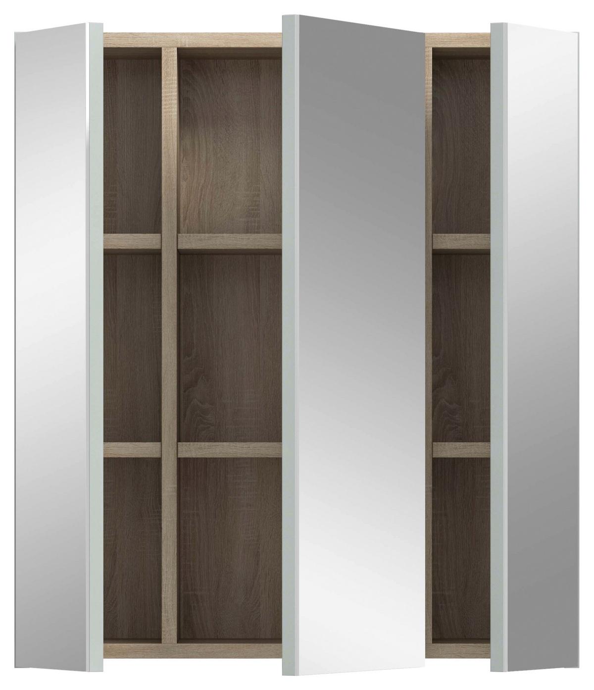 Spiegelschrank Star ca. 60x68x19 cm Eiche - MODERN, Glas/Holzwerkstoff (60/68/19cm) - MID.YOU