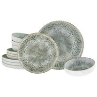 Tafelservice Hellgrau, 12-teilig - Hellgrau, Trend, Keramik (42/40/36,5cm) - Creatable
