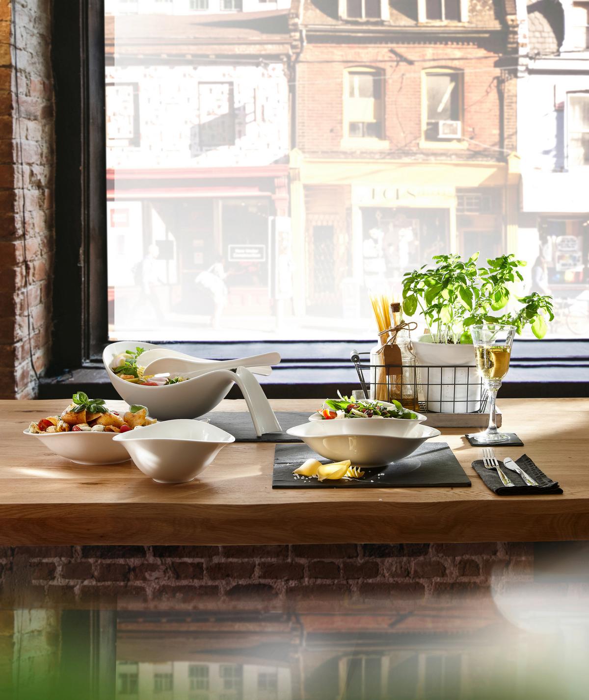 ZESTAW DO SAŁATEK VAPIANO VILLEROY&BOCH - biały, Design (21/17cm) - Villeroy & Boch