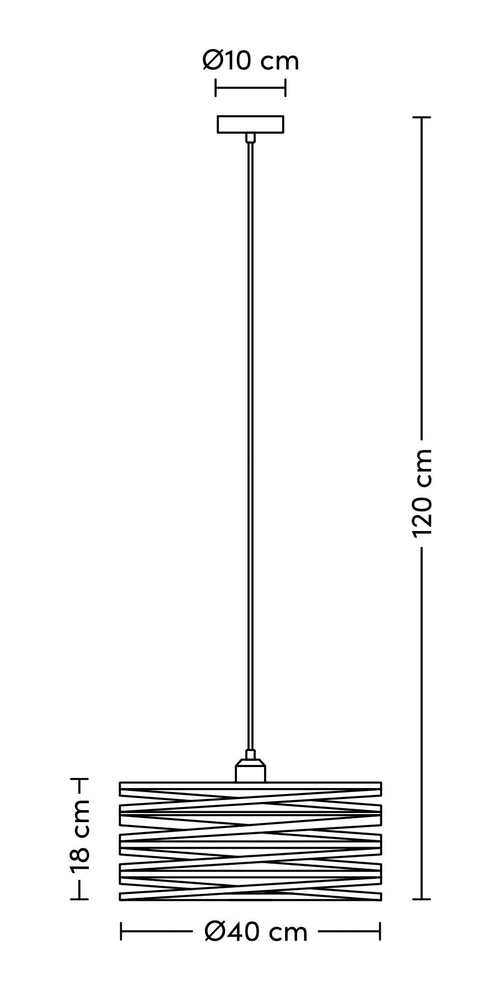HÄNGLAMPA SILVAIN - mässingsfärgad/svart, Modern, metall/plast (40/120cm) - Modern Living