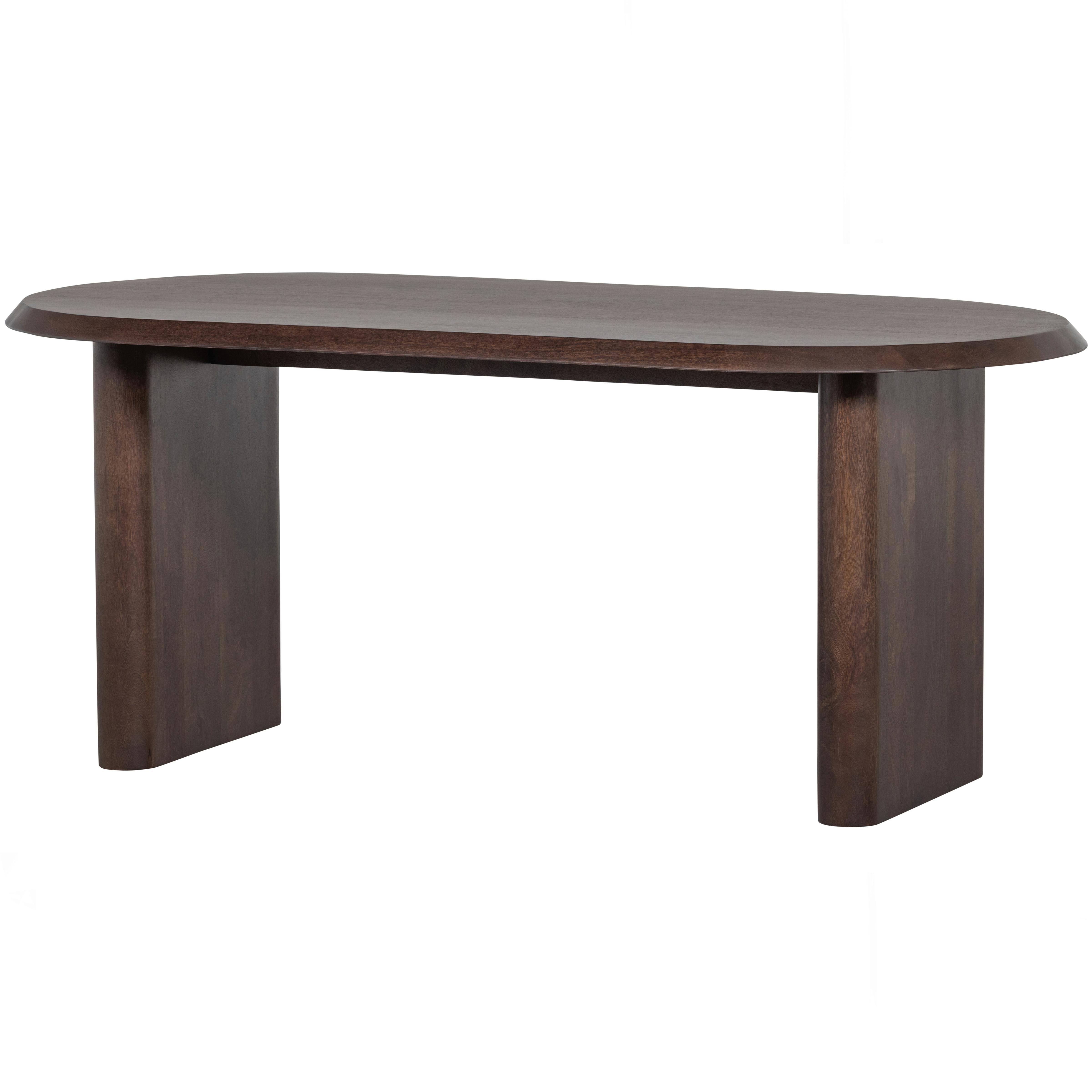 Esstisch Ellips Walnussfarben L: 180cm - Walnussfarben, MODERN, Holz (180/90/75cm) - Livetastic