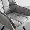 STOL MED ARMSTÖD BILLY - beige/svart, Modern, metall/trä (62/85/62cm) - Bessagi Home