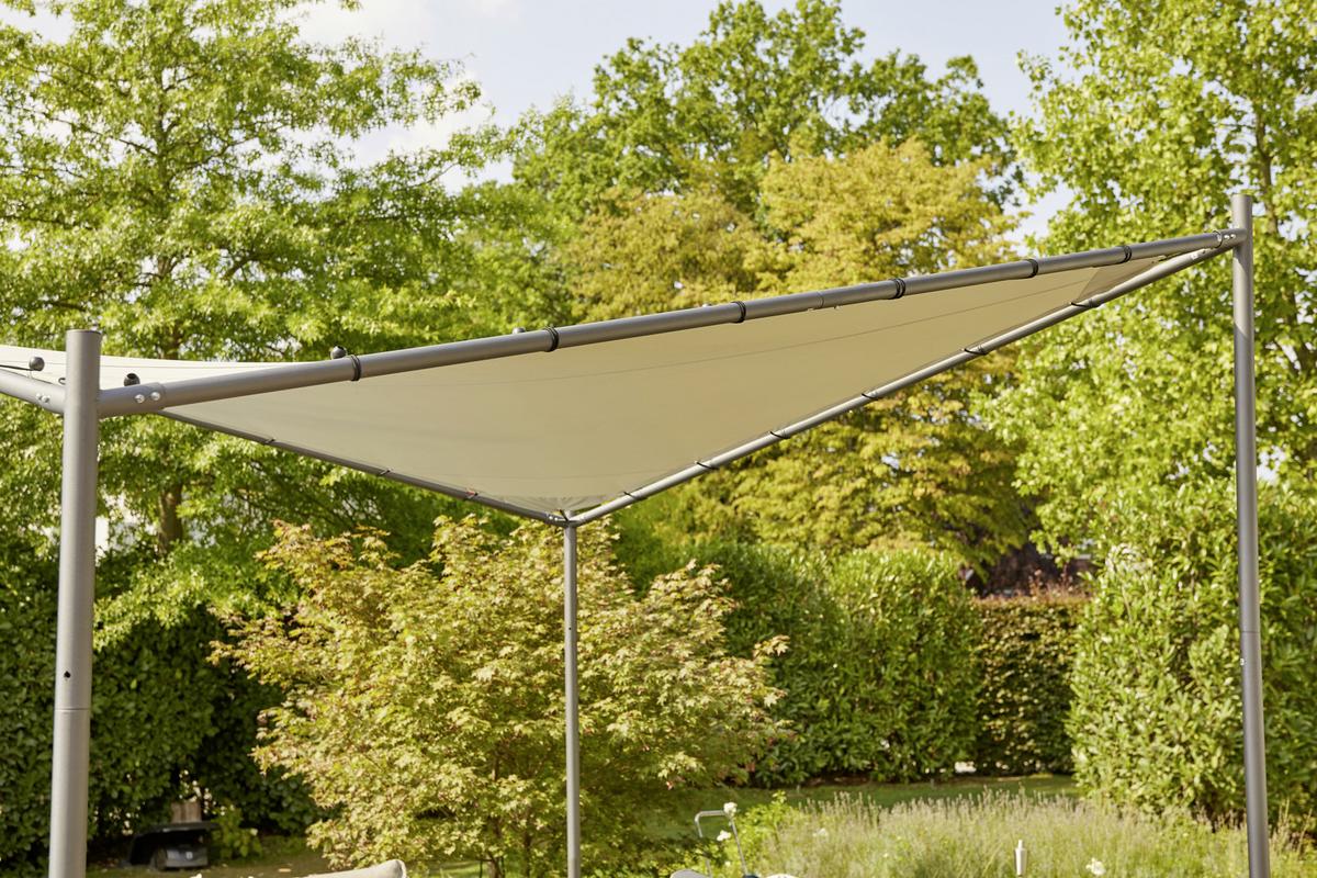 Pavillon Berlino 300x300 cm - Hellgrau, KONVENTIONELL, Textil (300/209/300cm) - Siena Garden