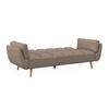 SCHLAFSOFA CORA - Braun/Naturfarben, MODERN, Holz/Textil (214/92/81cm) - Bessagi Home