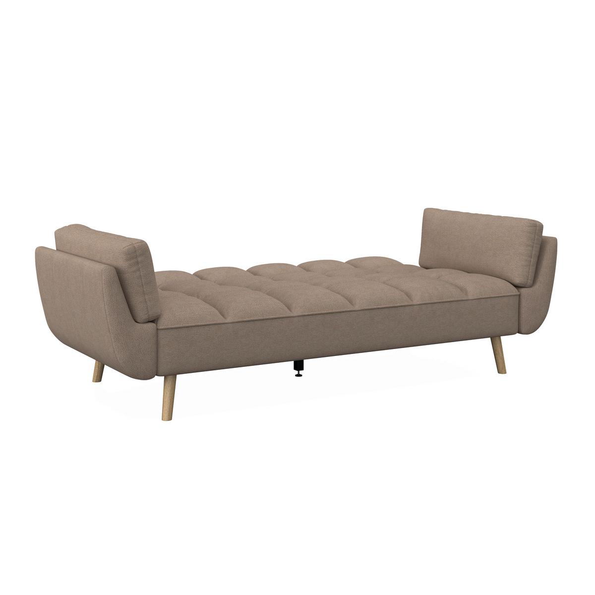 Kanapéágy Cora - barna, Modern, textil/fa (214/92/81cm) - Bessagi Home
