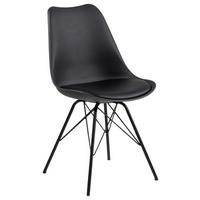 KRZESŁO ERIS - czarny, Trend, tworzywo sztuczne/metal (48,5/85,5/54cm) - Carryhome