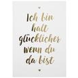 Postkarte Statements in Gold - Goldfarben/Weiß, MODERN, Papier (10,5/14,8cm) Postkarte Statements in Gold - Goldfarben/Weiß, MODERN, Papier (10,5/14,8cm)