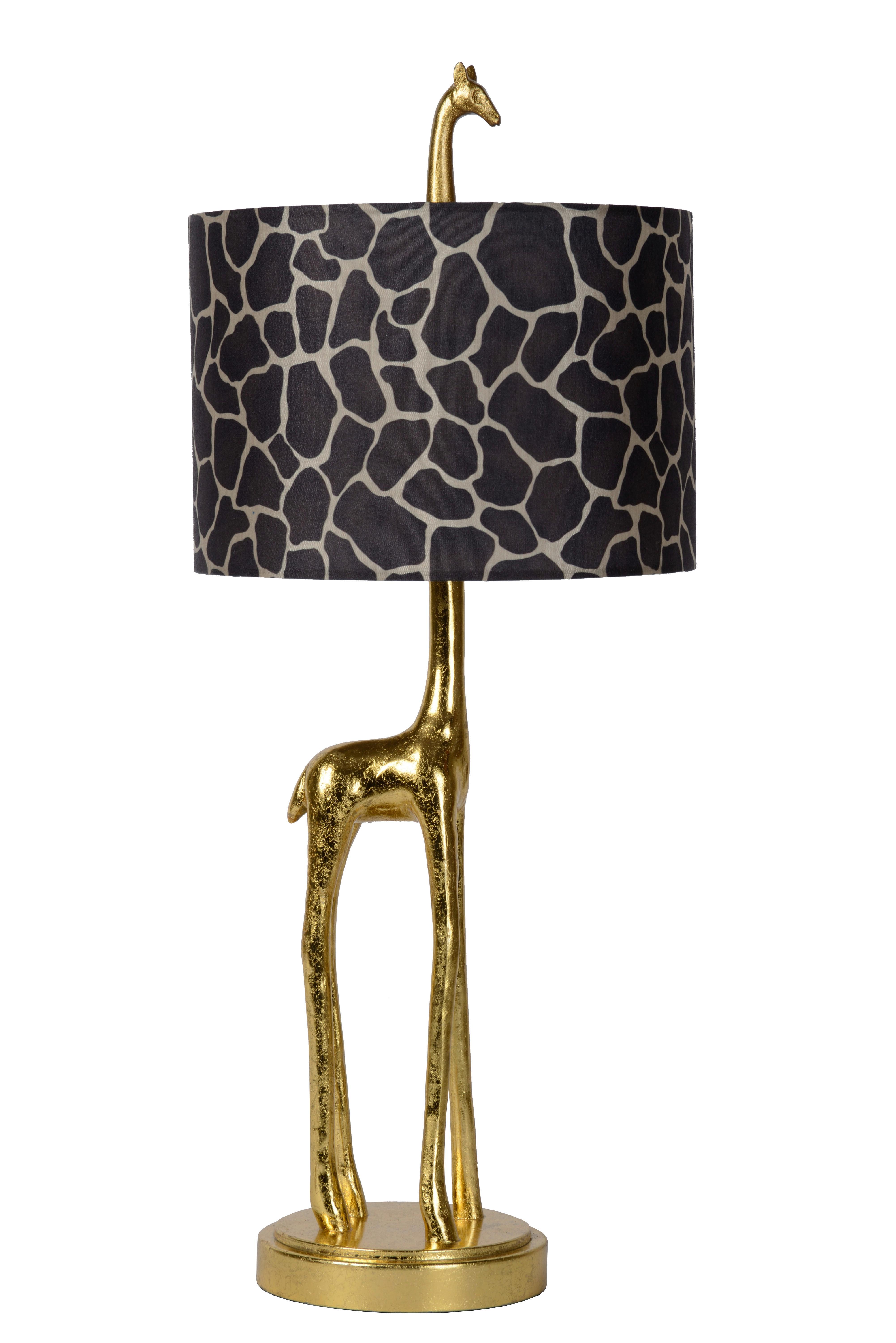 Tischleuchte 10506/81/02 Miss Tall - Messingfarben/Braun, Lifestyle, Kunststoff/Textil (25/60.5cm) - Lucide