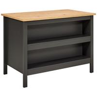 Kücheninsel Venet, Anthrazit/Artisan Eiche - Anthrazit/Eiche Artisan, ROMANTIK / LANDHAUS, Holzwerkstoff (124/91,5/75cm) - Mömax