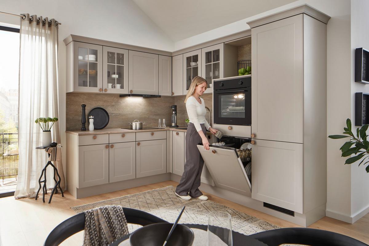 Kuhinjski Blok Ip4250 - barve bakra/rjava, Romantika, leseni material (215/276,6cm) - Impuls