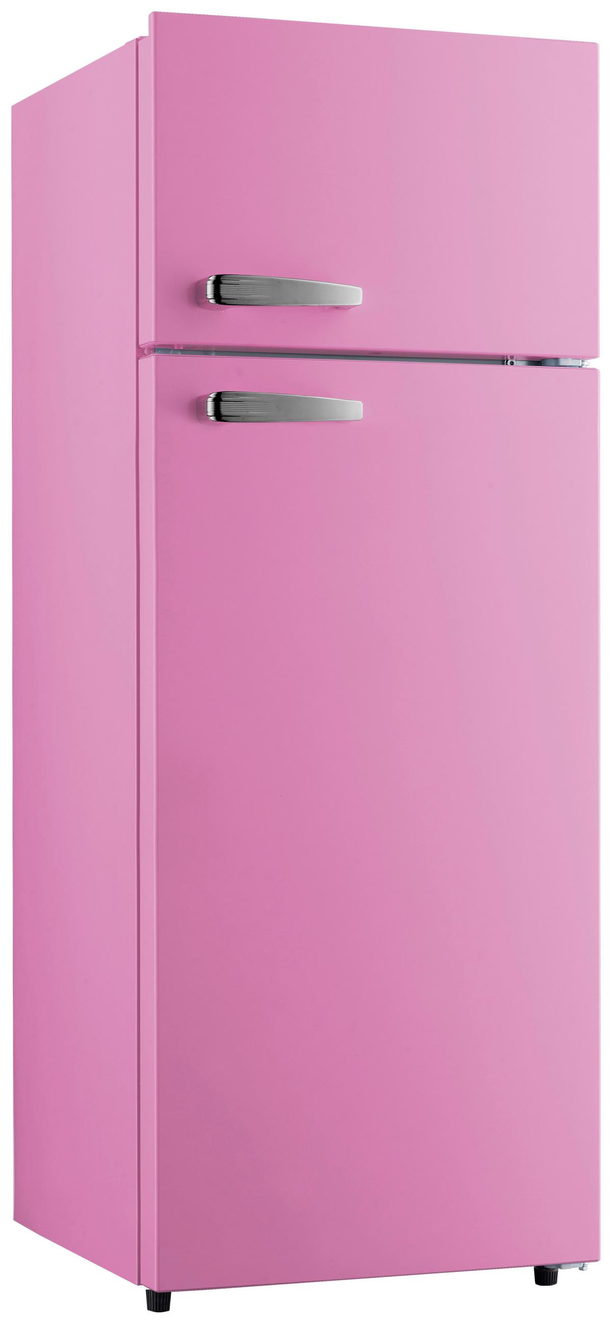 Kühl-Gefrier-Kombination GK210-2 SP in Pink - Pink, Trend, Kunststoff/Metall (54/143/54,5cm) - PKM