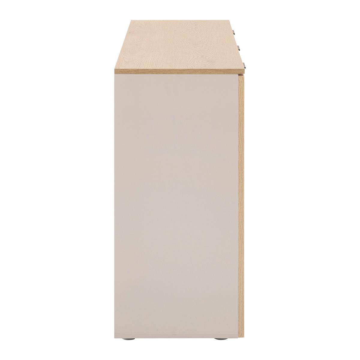 Komoda Cannes - kašmir/boja hrasta, Moderno, pločasti materijal/plastika (150/85/40cm) - Modern Living