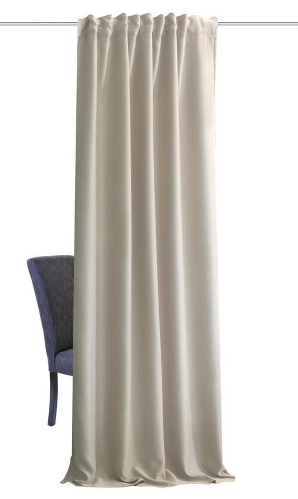 Lärmschutzvorhang Akustikschal Naturfarben ca. 135x160cm - Naturfarben, KONVENTIONELL, Textil (135/160cm)