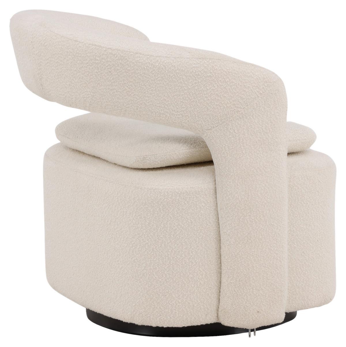 Sessel Laurel ca. 69x75x72 cm Weiß - Weiß, Design, Textil/Metall (69/75/72cm) - Livetastic