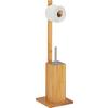 COMBINATIE VAN WC-BORSTELS ANNI -SB- - Natuurlijke kleuren/Roestvrijstaalkleuren, Modern, Kunststof/Hout (19/70,5/19cm) - Mömax