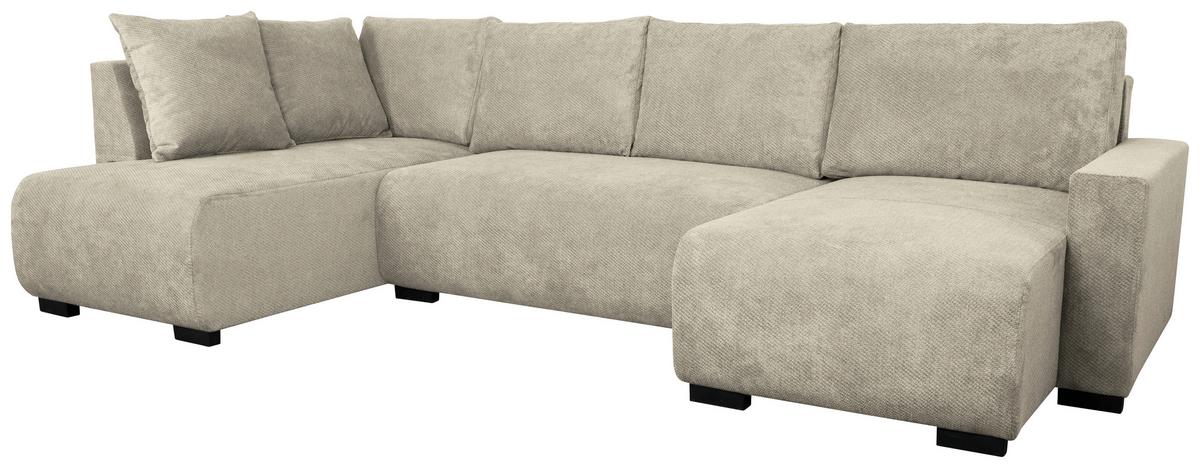 Canapea modulara VERONICE - albastru/taupe, Trend, textil (171/313/141cm) - Modern Living