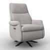 RELAXFÅTÖLJ ALICE - ljusgrå/svart, Modern, metall/trä (76/110/94cm) - Bessagi Home