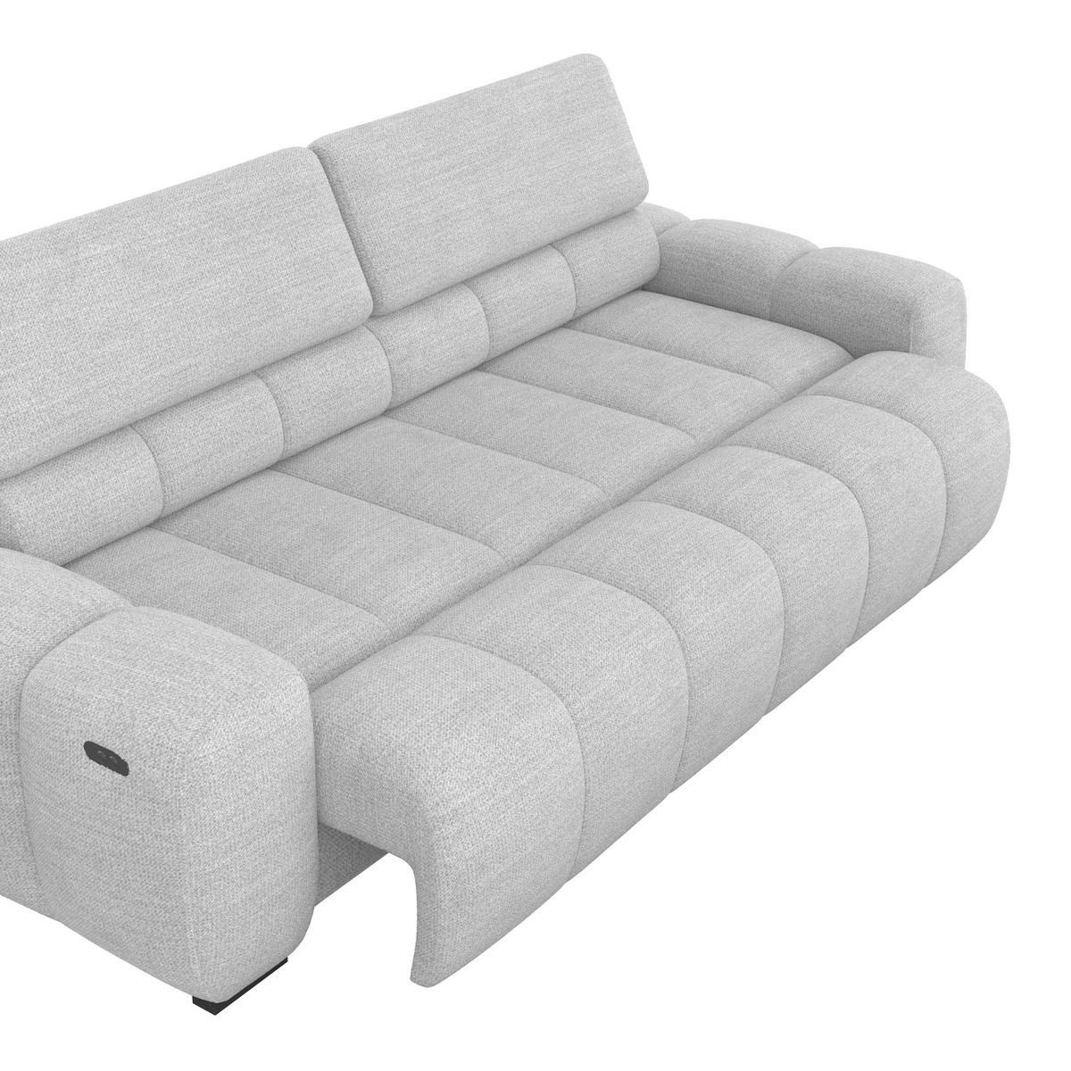 Velika Sofa Bull - tamno siva/crna, Design, tekstil/plastika (248/77-97/108cm) - Luca Bessoni