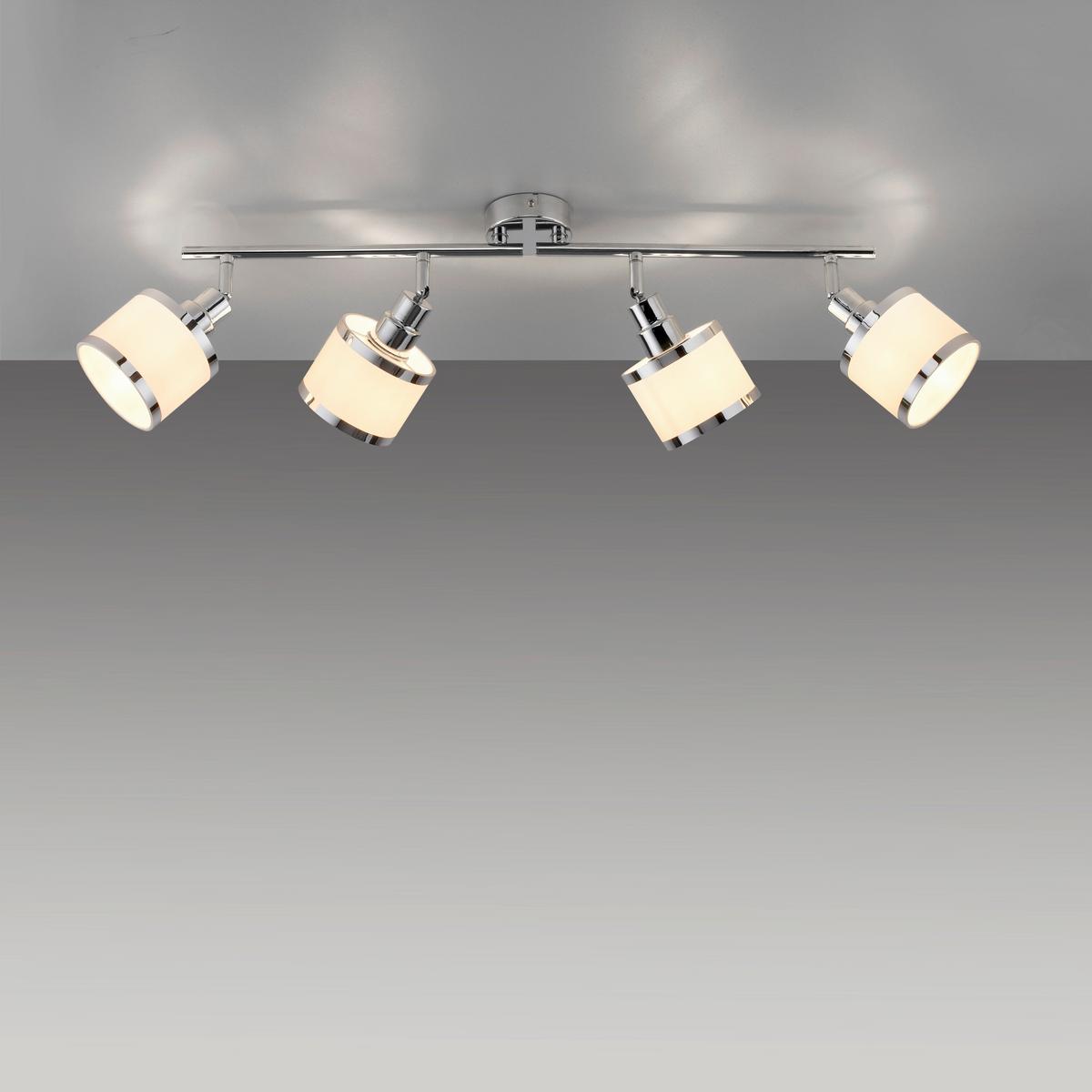 LAMPA SUFITOWA LED ACCOR - kolor chromowy, Modern, tworzywo sztuczne/metal (78/78/13-22cm)